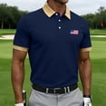 thumbnail image 2 of WAYUTE Polo Shirts for Men Independence Day Short Sleeve US National Flag Print Classic Fit Breathable 4th of July Shirt Casual Outdoor, 2 of 4