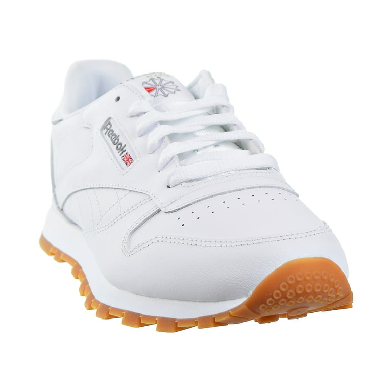 Reebok Boy s Classic Leather Shoes Sneaker White Gum 4.5 Big Kid Walmart
