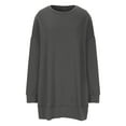 thumbnail image 5 of Ultrave Pullover Sweatshirts for Women Solid Color Long Sleeve Trendy Casual Womens Clothes Clearance, 5 of 6