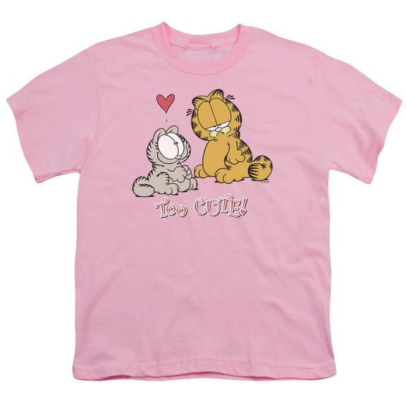 Garfield Boys' Too Cute Youth T-shirt Youth Medium Pink