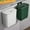 🔥 Green_New, variant on Dianli 2.4 Gallon Small Hanging Trash Can with Lid 9L Kitchen Cabinet Door Waste Bin Wall Mounted Countertop Compost Garbage Basket for Bathroom RV Bedroom Camping White Green 1 Piece