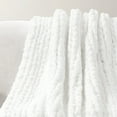 thumbnail image 6 of Lush Decor Microfiber Hygge Ultra Soft Cozy Chenille Chunky Knit Blanket/Throw Ivory Single 40X72, 6 of 11