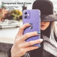 thumbnail image 4 of JETech Glitter Case for iPhone 12/12 Pro, 6.1-Inch, Bling Sparkle Shockproof Phone Bumper Cover, Cute Sparkly for Women and Girls (Clear), 4 of 7