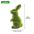 thumbnail image 2 of TIMIFIS Green Flocking Rabbits Of Industrial Plants, Hand Made Grass Animals Easter Rabbits, Statues And Ornaments On The Of The Garden, 2 of 2