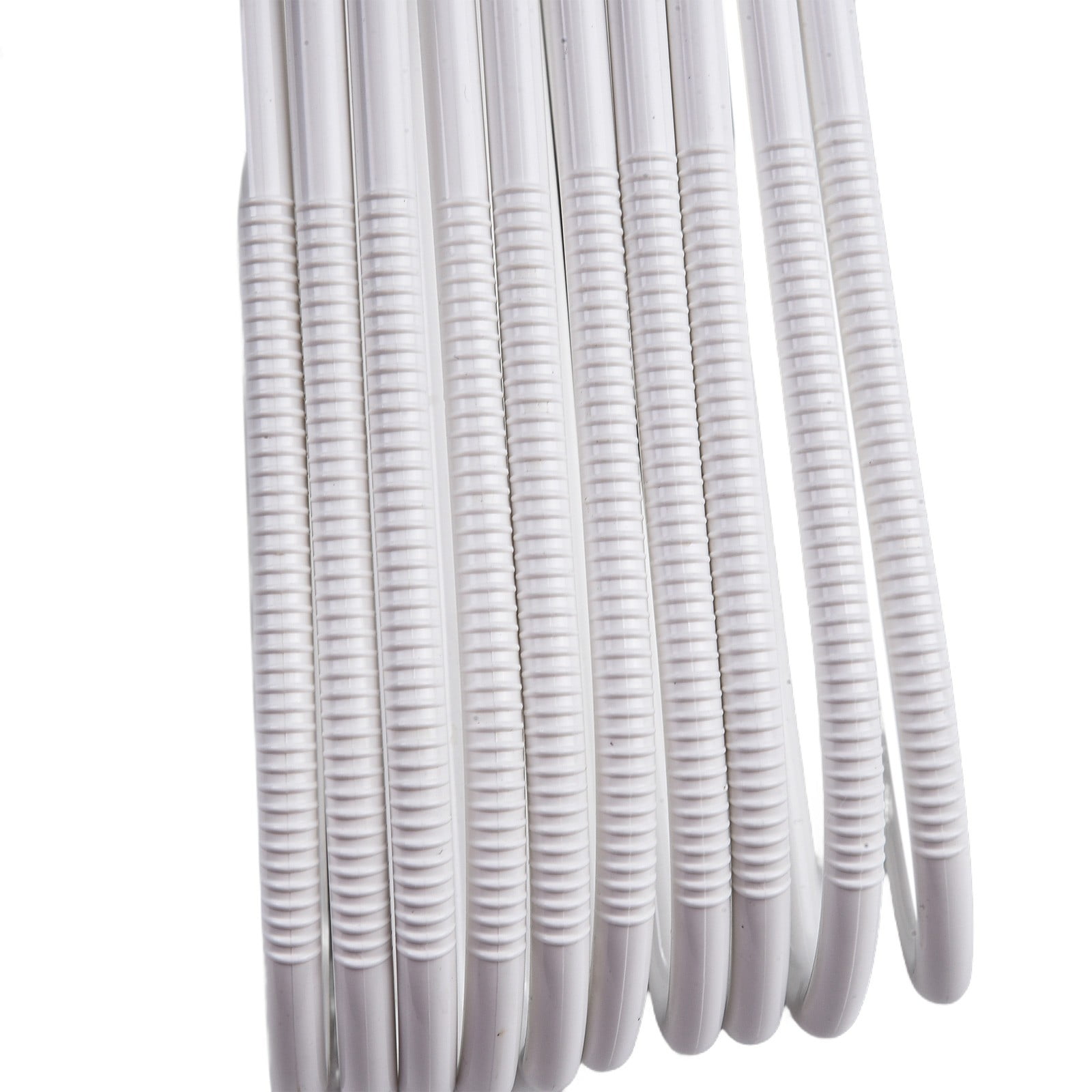 10 PCS Short Neck Anti-Slip Plastic Clothes Hangers Save Vertical Space