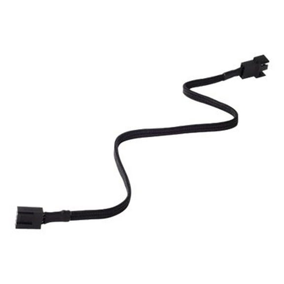 Silverstone All Black Sleeved PWM Fan Power Extension Cable (CPF03)