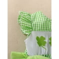 thumbnail image 5 of AJIWYH Valentines Day/St Patricks Day Baby Girl Outfit Love/Clover Romper Cute One-Piece Clothes Green,3-6 Months, 5 of 9