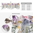 thumbnail image 6 of Wild Flowers Tie Up Valance Curtains for Windows, Kitchen Curtains Window Treatments, Farmhouse Country Floral Leaf Plant Short Window Shades Valances for Bedroom Bathroom Cafe 54"x18", 6 of 8