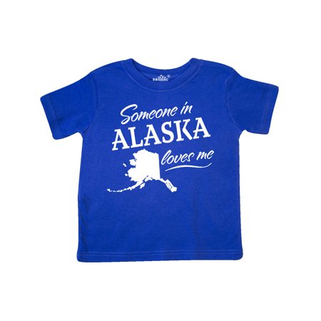 

Inktastic Someone in Alaska Loves Me Gift Toddler Boy or Toddler Girl T-Shirt