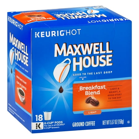 Maxwell House Breakfast Blend Coffee K-Cup ® Packs 18 ct Box