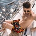 thumbnail image 2 of luoweisi Men's Beach Shorts Quick Dry Swim Trunks with Mesh Lining Thanksgiving Turkey S, 2 of 5