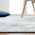 thumbnail image 4 of SAFAVIEH Shivan Henrika Traditional Distressed Area Rug, Ivory/Blue, 6'7" x 6'7" Round, 4 of 8