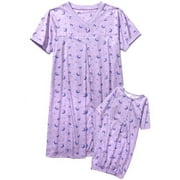 Maternity Nursing and Newborn Gown, 2-Piece Set