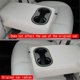 thumbnail image 3 of Car Carbon Fiber Rear Center Console Row Water Cup Holder Frame Cover Trim Car Accessories for -60 2022 2023 RHD, 3 of 5