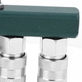 thumbnail image 4 of "Premium 4-Way Brass Air Hose Coupler - 1/4" NPT Thread Quick Connect for Multiple Tools", 4 of 6