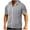 Gray, variant on Mens Slim Fit Zip up Hoodie Short Sleeve Thin Jacket Full Zip Sweatshirt with Pocket White M