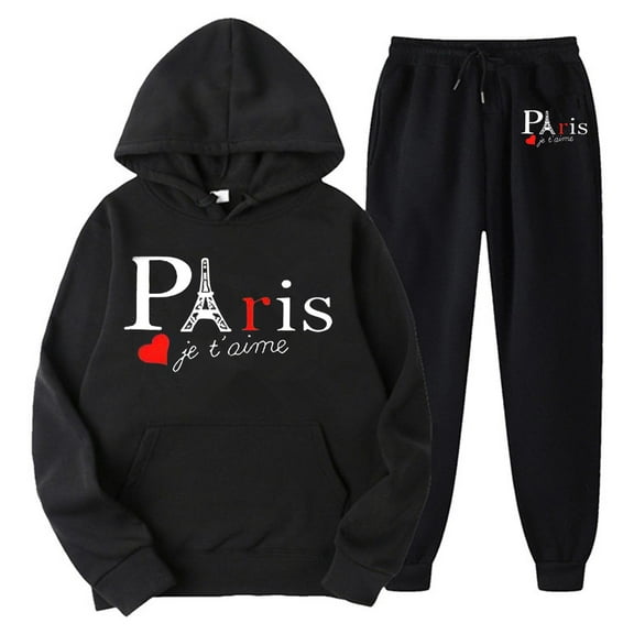 2pcs Casual Sports Set Letter Print Long Sleeve Fashion Round Neck Sweatshirt & Drawstring Elastic Waist Running Sweatpants Suit Women's Activewear on Piece Jumpsuit Snow Thermals for Women Suit Set