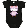thumbnail image 3 of Inktastic Cute Pink and Purple Owl Girls Baby Bodysuit, 3 of 5