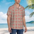 thumbnail image 3 of Pofeuu Insects Spiders Print Hawaiian Shirt for Men Sleeves Casual Button Down Summer Beach Dress Shirts T-Shirts,Medium, 3 of 7