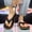 Black, variant on Men's Color Striped Thick Sole Flip Flops Summer Outdoor Non-Slip Soft Sole Sandals Trendy Color Block Beach Shoes