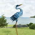 thumbnail image 7 of 36 Inch Blue Heron Garden Statues, Crane Statue for Garden Decor, Metal Yard Art Heron Garden Statue, Standing Garden Sculptures & Statues for Yard Decorations Outdoor, 1Pc, 7 of 7