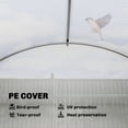 thumbnail image 6 of Outsunny 10'x11'x6' Walk-in Tunnel Greenhouse with Shelves, UV-Resistant PE Cover, Galvanized Steel Frame, Mesh Windows and Roll-Up Door for Outdoor Backyard Gardening, White, 6 of 8