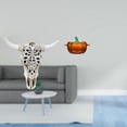 thumbnail image 2 of Escultura de pared de calavera,Estatua de resina con cabeza de vaca para decoración de pared y hogar,Plato de dulces,Plato de dulces de vidrio con tapa Tarro de dulces decorativo,Para el, 2 of 8