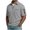 Light Gray, variant on Domzest Mens Polo Shirt Big and Tall Quarter Zip Lapel Collar Short Sleeve T Shirt 2026 Casual Stylish Grid Textured Golf Shirt Khaki 3XL