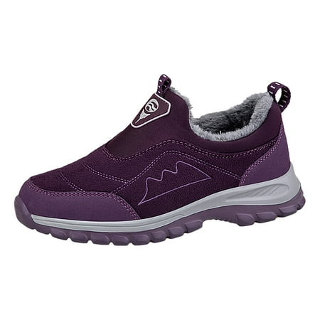 

Dyfzdhu 2022 Women s New Winter Warm Round Toe Flat Heel Casual Non Slip Comfortable Cotton Shoes Snow Boots
