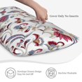 Red Blue Paisley King Pillow Cases, Soft King Size Pillow Cases