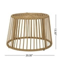 thumbnail image 3 of Jabe Wicker Outdoor 2 Seater Chat Set with Cushion, Light Brown and Beige, 3 of 14
