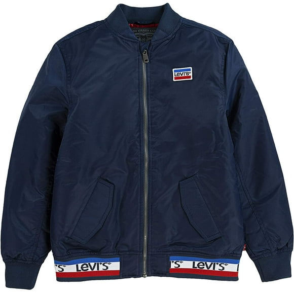 Levi's Boys' Big Bomber Jacket, Dress Blues Sportswear, S