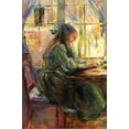 thumbnail image 2 of Art.com Young Girl Writing Stretched Canvas Print Wall Art by Berthe Morisot, 16" x 24", 2 of 4