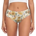thumbnail image 1 of Balery Hippie Bee Honeycomb Ropa Interior de Algodón para Mujer con Dibujo – Braguitas Cómodas y Elásticas, Estilo Clásico-Small, 1 of 6