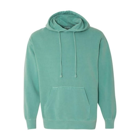 Denim Fleece Pullover - Comfort Colors Fleece Garment Dyed Hooded Pullover Sweatshirt 1567