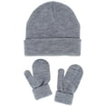 thumbnail image 2 of CTM Kids' One Size Winter Beanie Hat Mitten and Scarf Set by Wootie, 2 of 4