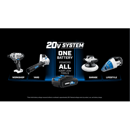 HART 20-Volt 110 MPH at 350 CFM Battery-Powered Brushless Blower (Battery Not Included)