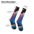 thumbnail image 2 of Sikiie Vibrant Fluid Motion Art Knee Socks, High Socks Long Stretchy Sock Women Knee High Stocking, Long Socks for Women, 2 of 6