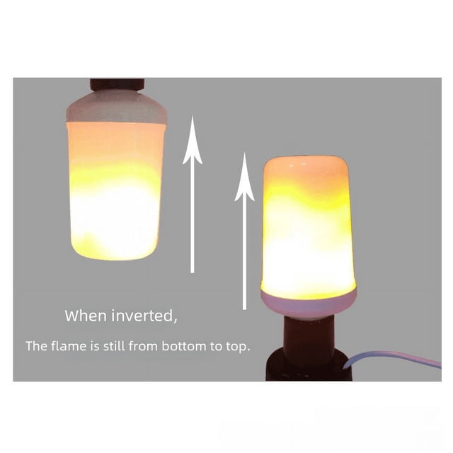 Bombilla de llama LED, simulación de llama, luz de burbuja, barra, decoración de césped de patio, luz de ambiente de KTV de Navidad