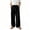Black@GC@, variant on CONZONE Mens Baggy Pants Wide Leg Pants for Men Trendy Buttons Solid Soft Casual Joggers Pant With Pockets