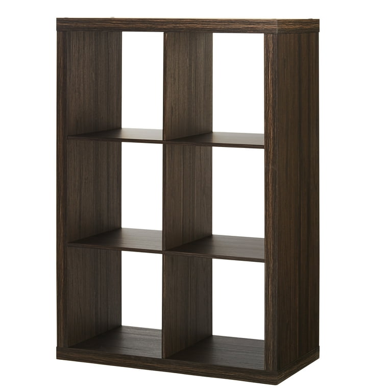 better homes and gardens tobacco oak Better Homes & Gardens 6 Cube Storage Organizer, Tobacco Oak