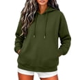 thumbnail image 2 of Fleece Hoodie for Women Ghalytn Pullover Sweatshirt - Casual Loose Fit Top with Pockets, 2 of 9