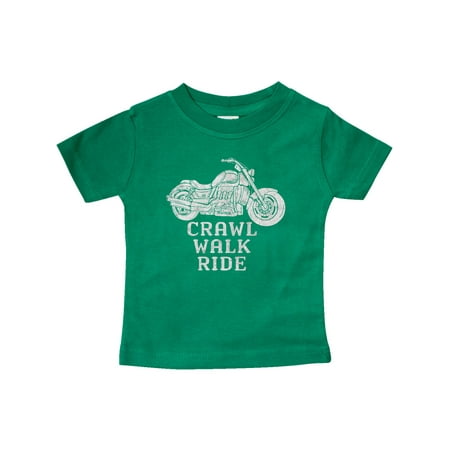 

Inktastic Crawl Walk Ride Motorcycle Gift Baby Boy or Baby Girl T-Shirt