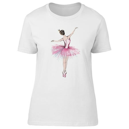 Cute Pink Dress Ballerina Tee Women's -Image by Shutterstock