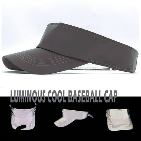 

kpoplk Newborn Hats For Girls Fashion Boys Luminous Cap Baseball Reflective Girls Kids Hat Sun Kids Hat(Gray2)