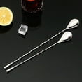 thumbnail image 2 of ALSLIAO 2 Pcs Bar Spoon Stainless Steel Cocktail Mixing Stirrers Shaker Tall Cups, 2 of 4
