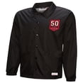thumbnail image 2 of Men's Mitchell & Ness Black Tampa Bay Buccaneers 50th Season Full-Snap Coaches Jacket, 2 of 3