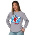 thumbnail image 4 of Airbrushed Bear Mascot Icee Ahh Unisex Plus Size Long Sleeve Tee Shirt Brisco Brands 2X, 4 of 5