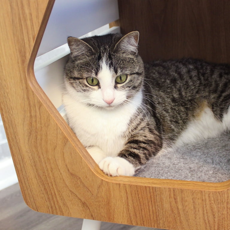 Sauder Pet Furniture Patches Modern Cat Bed/Nester with Felt Sauder Pet Furniture Patches Modern Cat Bed/Nester with Felt