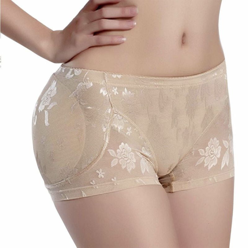 Women Seamless Hip Enhancer Body Shaper Push Up Padded Panties Underwear Briefs 